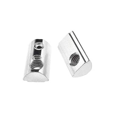 Imagem de Odinest Porcas de roda M6 T da série 3030 com mola roll-in, pacote com 12 unidades de aço carbono para perfil de extrusão de alumínio série 3030 com compartimento de 8 mm para impressora 3D