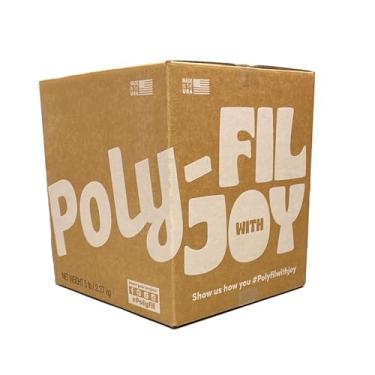 Imagem de Poly-Fil O poliéster premium original, animais de pelúcia macios, brinquedos, decorações de nuvem e muito mais, enchimento de fibra lavável na máquina, caixa de 2,3 kg