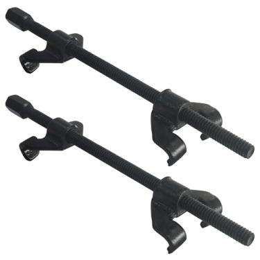 Imagem de Socpuro Ferramenta de compressor de mola helicoidal de 35,5 cm, kit de ferramentas de remoção de suspensão resistente, pacote com 2 ferramentas de compressor de mola Macpherson para caminhão de carro