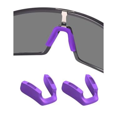 Imagem de Almofadas de nariz de substituição para Oakley Sutro OO9406 / Sutro S OO9462 / Sutro Lite OO9463 / Sutro Asian Fit OO9406A / Sutro Lite Asian Fit OO9463A / Óculos de sol ventilados Sutro - Roxo + Roxo