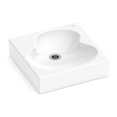 Imagem de Kit 2 Cubas de Apoio 41x41cm Ruy Ohtake Roca Branco