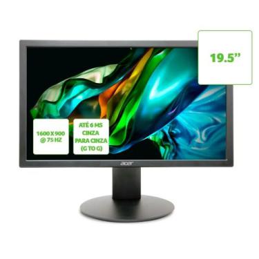Imagem de Monitor Acer 19,5" LED HD E200Q BI VGA HDMI 75Hz 6ms Bivolt