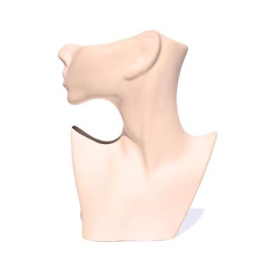 Imagem de Vaso Decorativo Perfil Meio Rosto Artesanal Decoração Sala e Casa 11 cm (Palha)