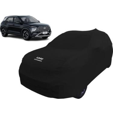 Imagem de Capa Tecido Proteção Carro Hyundai Novo Creta 2023 Luxo - Mz, Preta