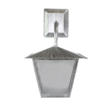 Imagem de Arandela Colonial Quadrada L4B em Aço Prata Velha - Ideal Iluminação