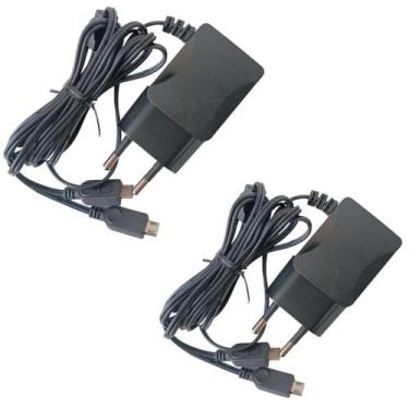 Imagem de Kit 2 Carregador Duplo Para Rádio Comunicador RC4002 RC30002 RC4102 - 