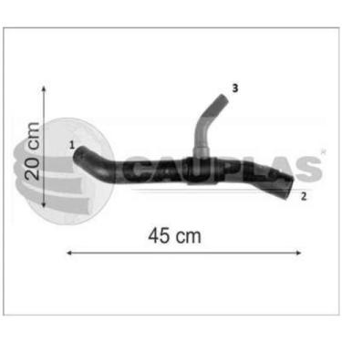 Imagem de Mangueira do radiador Inferior Chevrolet Prisma 2008 a 2013 - CAUPLAS