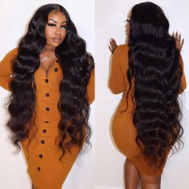 Imagem de Peruca Uveous Wear and Go - Cabelo Humano 71cm, 180% de Densidade, Sem