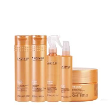 Imagem de Kit Cadiveu Nutri Glow Shampoo Condicionador Fluído Booster e Máscara (5 produtos)