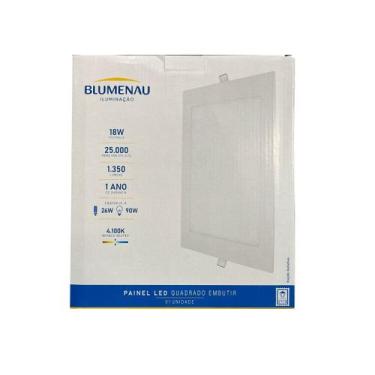Imagem de Painel Plafon Led Embutir 21,7X21,7cm 18W 4100K Bivolt  Branco - Blume