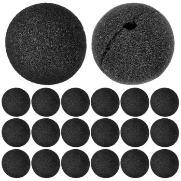 Imagem de Healifty 50 peças de nariz de palhaço preto para adultos e crianças, adoráveis decorações de nariz de espuma para festas temáticas de circo de carnaval