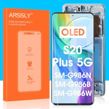 Imagem de Tela de substituição OLED para Samsung Galaxy S20 Plus 5G - para Samsung S20 Plus 5G LCD Display digitalizador para Galaxy S20+ SM-G985U G985A G985W G986U G986A Montagem completa da tela sensível ao