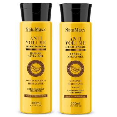 Imagem de Kit Antivolume Shampoo + Condicionador Banana Aveia Natumaxx 300ml