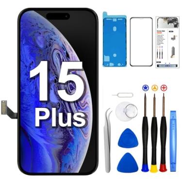 Imagem de SIMDOG Kit de substituição de tela para iPhone 15 Plus de 6,7 polegadas, tela LCD Full HD, digitalizador de tela sensível ao toque, montagem completa + ferramentas de reparo + protetor de tela
