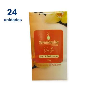 Imagem de 24 Sachê Perfumado Aromatizador Guarda Roupa Lavanda Laranjeira Cereje