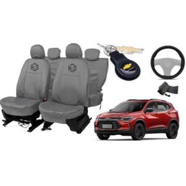 Imagem de Jogo de capa couro Tracker 2013-2021 design sofisticado - ferro tech b