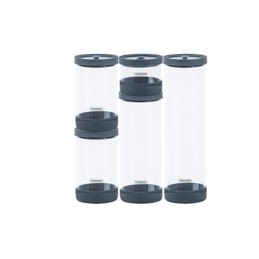 Imagem de Jogo Potes Vidro Herméticos Tramontina Purezza Borosilicato Tampa Tramontina