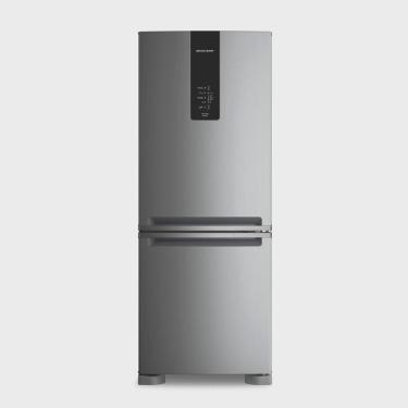 Imagem de Geladeira Brastemp Frost Free Inverse a + + + 447 litros cor Inox com Smart Flow e Fresh Box