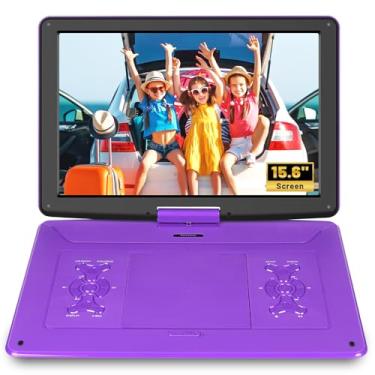 Imagem de BOKYOK Leitor De Dvd Portátil 17,9" Com Tela Hd Grande 15,6", 6 Horas Reprodução, Alto-Falante Duplo, Última Memória, Suporta Sincronização Tv/Usb/Cartão Sd, Reproduz Todos Os Formatos Disco, Exceto