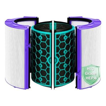 Imagem de Filtro de substituição TP04 para purificador de ar Dyson HP04 TP04 DP04 TP05 DP05, purificador de ar, filtro HEPA de vidro combinado com ventilador puro 360° e filtro de carvão ativado (não para HP07