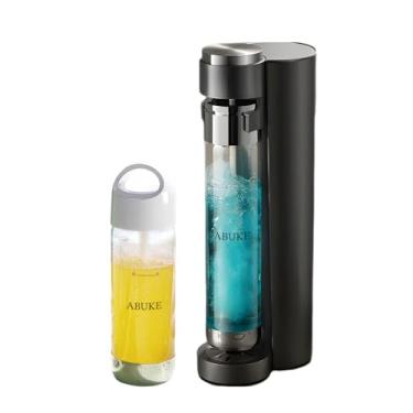 Imagem de ABUKE Máquina De Fazer Água Com Gás, Refrigerantes Por Streaming Para Carbonatação Garrafas 1L E 0,5L, Compatível Qualquer Carbonatante Co2 60L Rosca (Não Incluído)