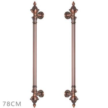 Imagem de Puxador Duplo 780mm Cobre Antigo Porta Pivotante/Correr
