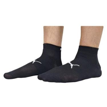 Imagem de Meia Puma Performance Sport Cano Baixo Unissex, 34-38, Preto