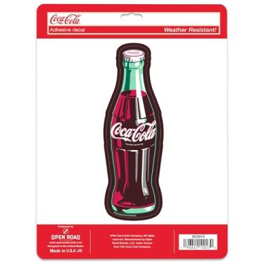 Imagem de Decalque de vinil adesivo de garrafa Coca-Cola - Adesivo clássico da Coca-Cola para carro, geladeira ou bar