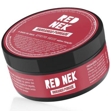 Imagem de Pomada Morango Efeito Seco Média Fixação Base de Água 70g Red Nek
