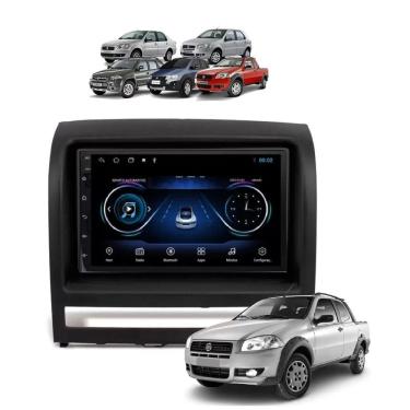 Imagem de Kit Multimidia Idea 2005 / 2011 Mold Preta 7 Pol Android 2/32GB GPS Carplay- 701KC First Option