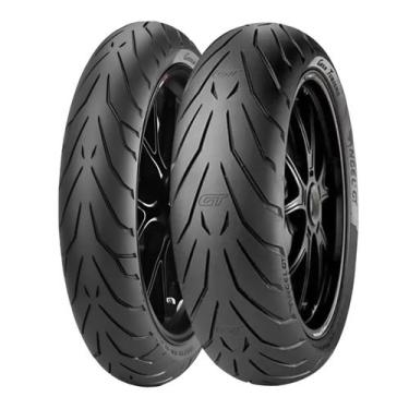 Imagem de Par Pneu 120 70 R18 e 180 55 R17 Angel GT Pirelli Uso Sem Câmara