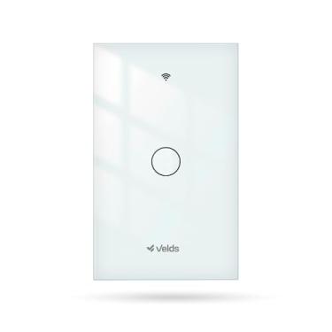 Imagem de Interruptor Inteligente Wi-Fi Velds, 1 Botão Touch, Controle por App, Compatível com Alexa e Google Assistente, Bluetooth LE, Bivolt 10A, Branco