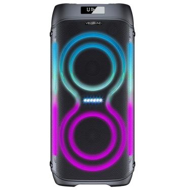 Imagem de Caixa Som Bateria 1000W Rms Portátil Bluetooth Amplificada Fm Usb Bivolt Vibe Sound Vs003 - V6 Party