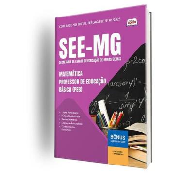 Imagem de Apostila SEE-MG - Matemática - Professor de Educação Básica (PEB) - Ap