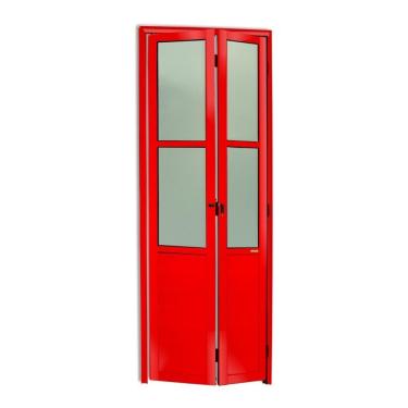 Imagem de Porta Camarão Meia Lambril Meia Vidrão Linha 25 Vidro Boreal 210cm X 70cm Brimak Vermelho