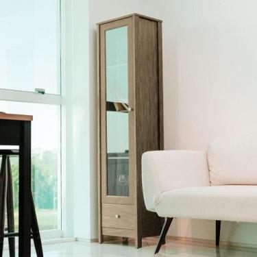 Imagem de Cristaleira Ditália 1 Porta de Vidro 1 Gaveta E-962 Cozy, diamond