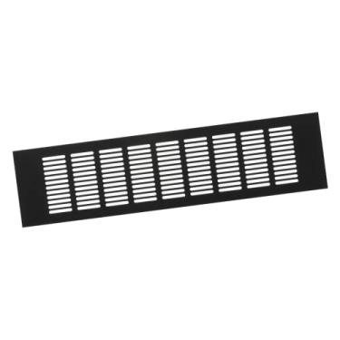 Imagem de Grelha de ventilação com venezianas de alumínio de 3 x 35 cm - Bronze (quase preto) Grade de cobertura de ventilação quadrada