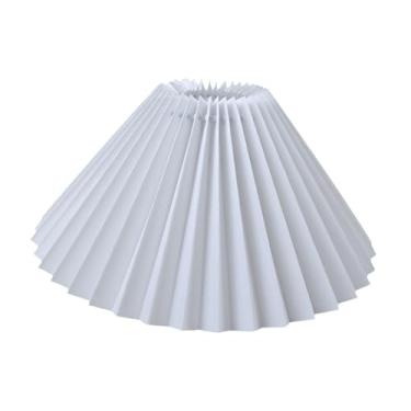 Imagem de Bothyi Abajur plissado para piso, abajur E27, base para iluminação, luminárias, para cozinha, Branco