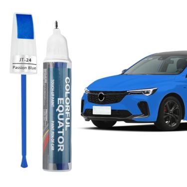 Imagem de Reparo de arranhões de pintura de carro, caneta de retoque de carro, tinta de retoque para carros, acessórios universais para carro caneta de pintura para apagar arranhões de carro (azul)