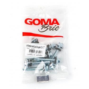 Imagem de Kit Parafuso Sextavado Auto Brocante Goma 12x1.1/2`` 10 Pçs