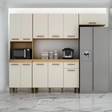 Imagem de Cozinha Completa Armário de Parede com Balcão 4 Peças 11 Portas 1 Gave