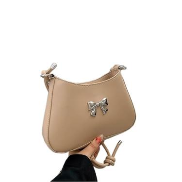 Imagem de KCKEYS Bolsa transversal de ombro único versátil primavera 2025 nova moda para mulheres, bolsa quadrada pequena de alta qualidade, bolsa feminina, Bege