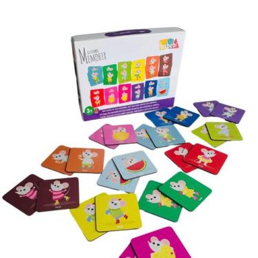 Imagem de RATINHOS MEMORIX Jogo de Memória Educativo Pedagógico - BABEBI