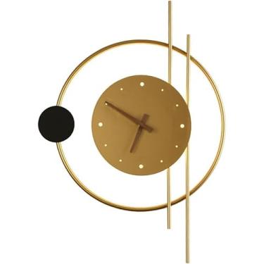 Imagem de Iluminação de arandela de parede LED de meados do século, lâmpada de parede preta dourada criativa pós-moderna, iluminação com persiana de relógio, luminárias internas, lâmpada de parede de banheiro