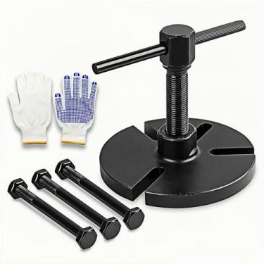 Imagem de WBLCDH Extrator magnético de estator de volante, ferramenta de extração magnética de rotor de volante universal com parafusos compatível com Yamaha YBR125 SRZ150 YBR 125 SRZ 150, para motocicleta