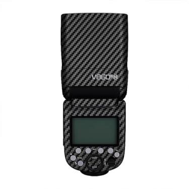 Imagem de V860LL/A, Película protetora para câmera Flash Skin Coat Wrap Adesivo Anti-riscos Acessórios para Godox V860 (feature_two_browse-bin) (Fibra de Carbono Preto)