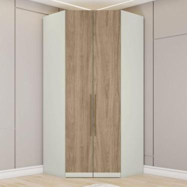 Imagem de Guarda-roupa Closet Canto Modulado 2 Portas 3 Gavetas Seletto Henn - A