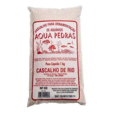 Imagem de Substrato Para Aquário Cascalho De Rio 00 Areia Fina 1kg - Aqua Pedras