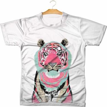 Imagem de Camiseta Personalizada Tumblr Tigre - 17 - MAHALO CAMISETAS, Branco, M