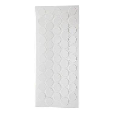 Imagem de Cartela Tapa Furo Adesivo Branco Tx Pvc 13mm 52u - Genérico, 01 Cartel